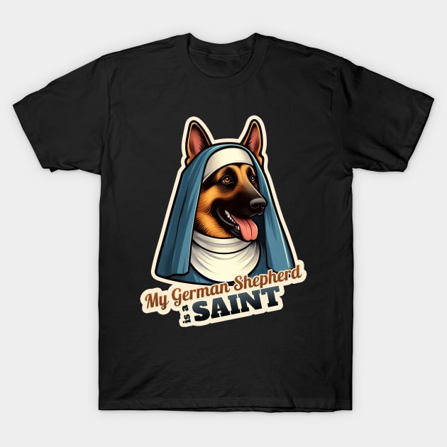 German Shepherd Nun T-Shirt by k9-tee